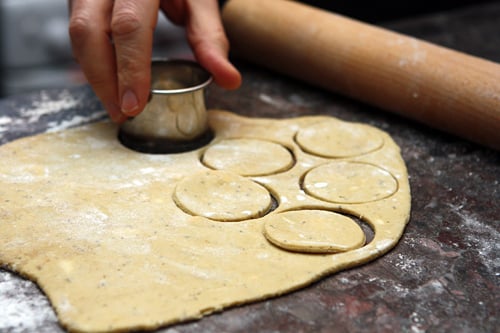 blue cheese biscuit dough