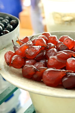 candied pears