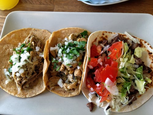 tacos at El Guacamolé in Paris