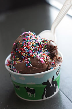 ice cream with sprinkles