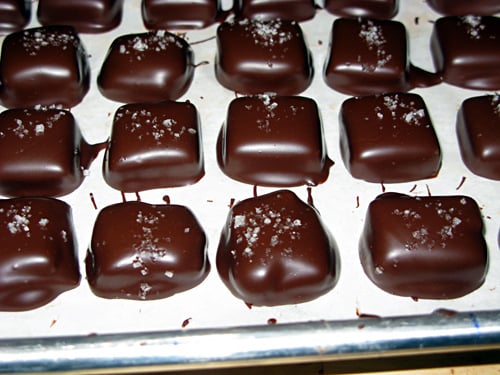 chocolates filled with salted butter caramel