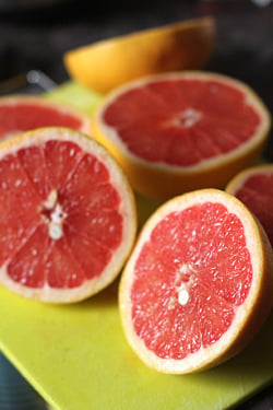 pink grapefruits