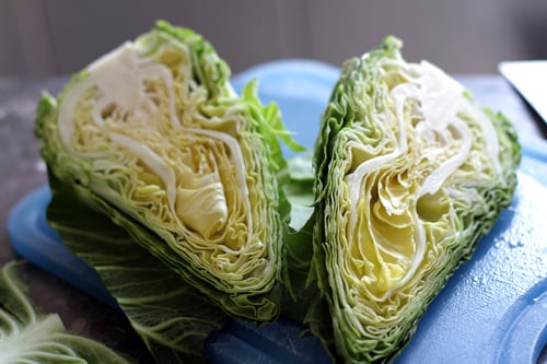 cabbage halves