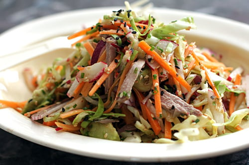 cole slaw with wasabi dressing