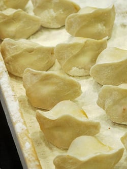 uncooked korean dumplings