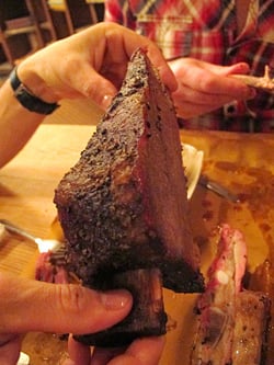 beef rib at Hill country bbq