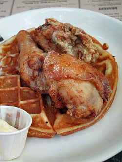 fried chicken and waffles