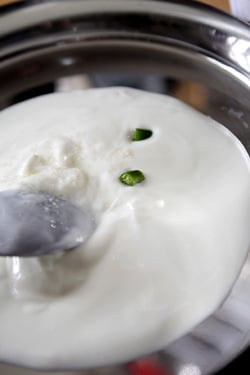 chiles in yogurt