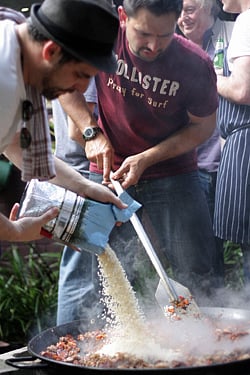 making paella John Fink