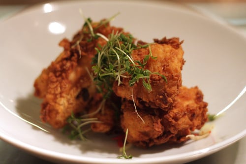 fried chicken at Verjus