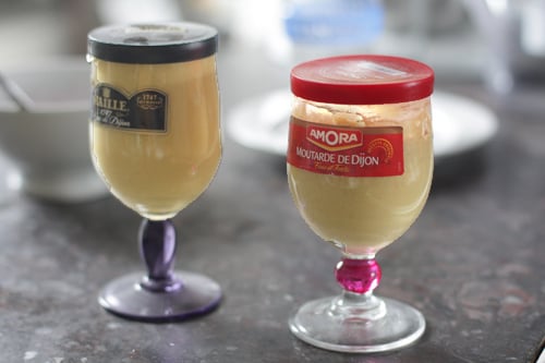 Dijon mustard glasses