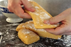 making homemade pasta