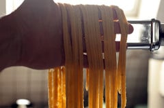 homemade fettuccini