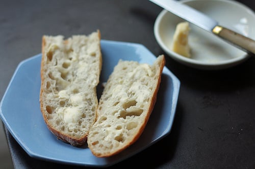 baguette with butter 