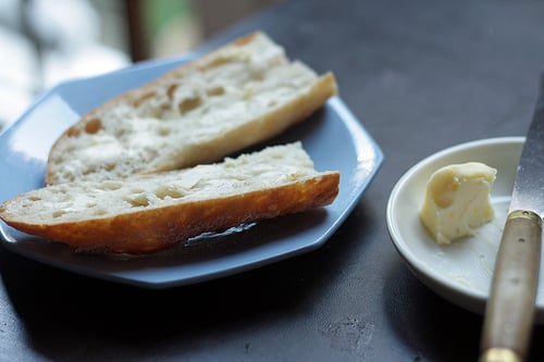 baguette with butter 