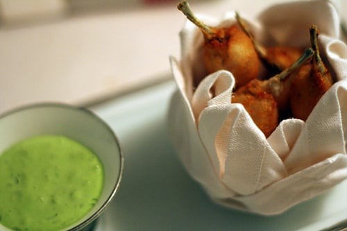 frogs legs and sorrel sauce