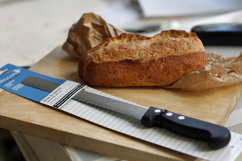 Kitchen + Home Edge Knife - 8 Stainless Steel Serrated All Purpose Carving  Bread Knife : Target