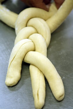 braiding challah