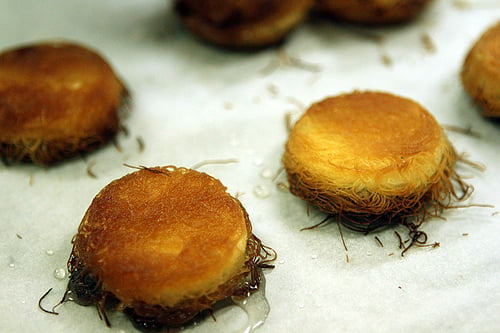 pastries with goat cheese