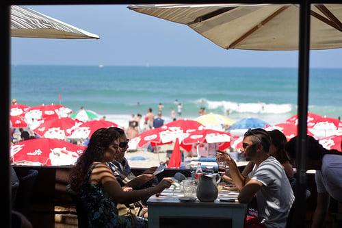 Tel Aviv beach scene