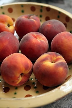 peaches - peach shortcake