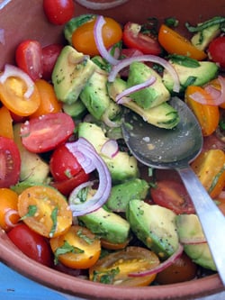 tomato avocado salad