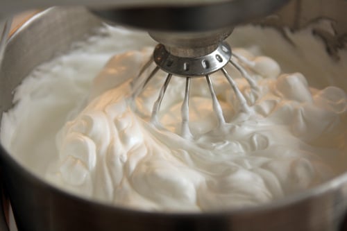 whipping egg whites for angel food cake