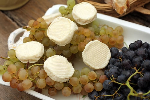 grapes and cheese for dessert