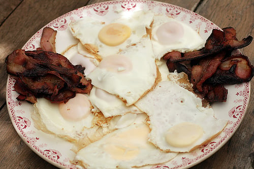 bacon and eggs