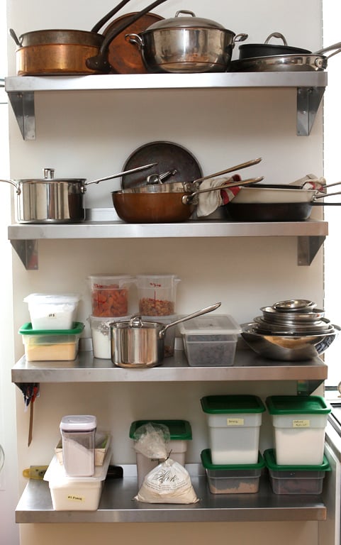 stainless steel shelving