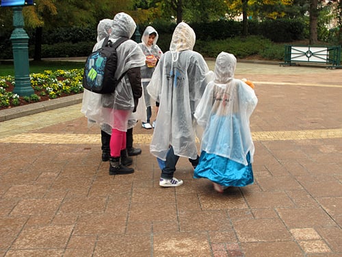 disneyland paris rain