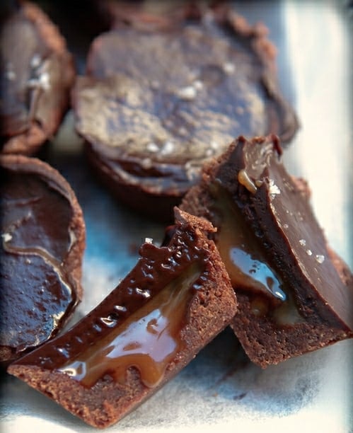 Chocolate-Caramels Tartlets