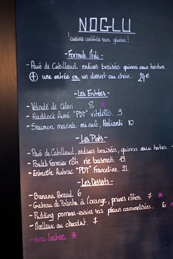 Noglu menu