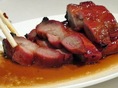 bbq pork at Shang Palace in Paris