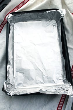 foil-lined pan