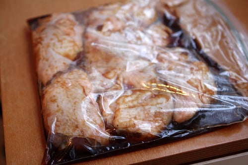 marinating chicken teriyaki