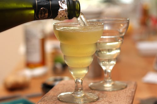 Pineapple-Ginger Sparkling Wine Cocktail