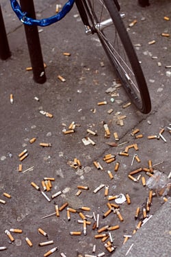 cigarette butts paris