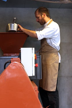 making chocolate in paris