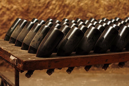 Champagne riddling rack (old)