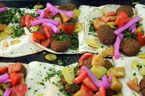 falafel with turnips