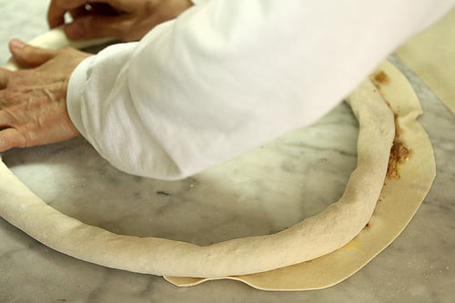 shaping pastry 