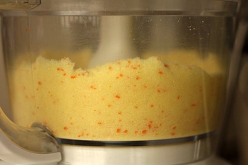 citrus zest in processor