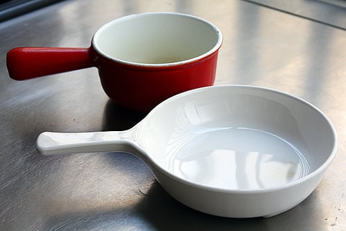 glass and enamel cookware