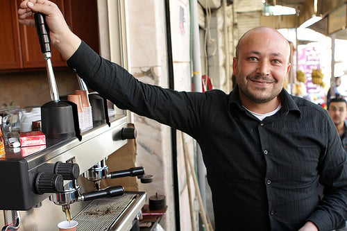 coffee maker in souk