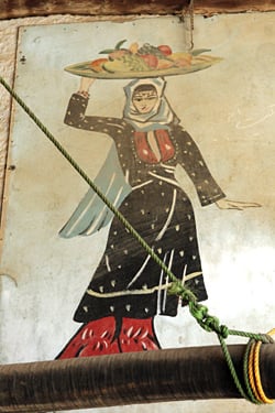 Lebanese woman with fruit