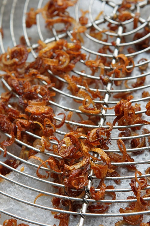 deep-fried shallots for beef curry