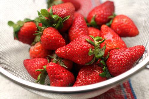 strawberries for compote