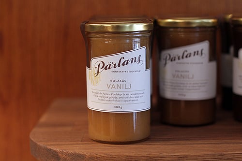 Vanilla caramel sauce at Pärlans Confectionary/Konfektyr