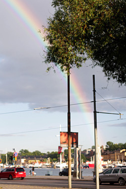 rainbow in stockholm